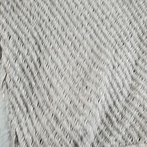 Jennifer Lopez Sweater Women Small Gray Brown Metallic V Neck Pullover - Picture 6 of 10